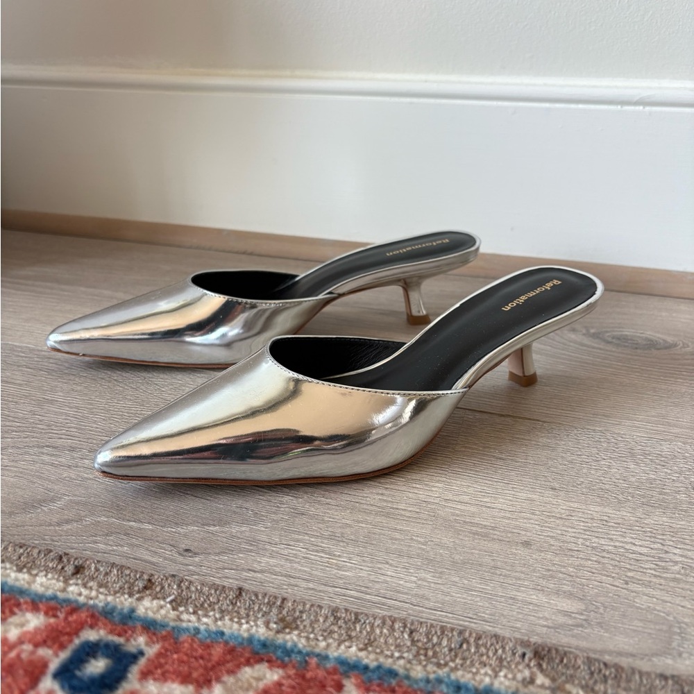 Reformation Wilda Kitten Heel Mule